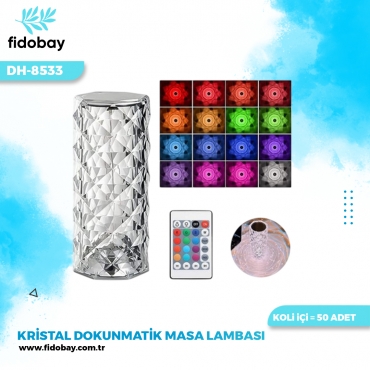 DH-8533 - KRİSTAL DOKUNMATİK MASA LAMBASI
