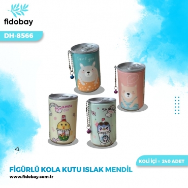 DH-8566 - FİGÜRLÜ KOLA KUTU ISLAK MENDİL