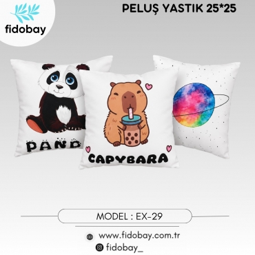 EX-29 - PELUŞ YASTIK 25*25CM