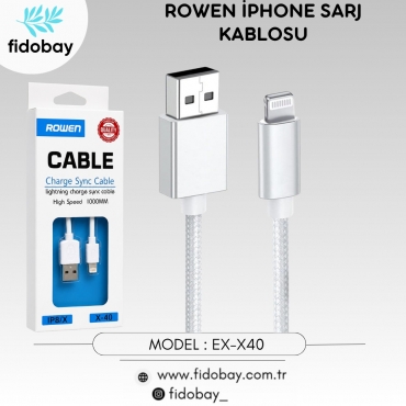 EX-X40 - ROWEN İPHONE ŞARJ KABLOSU