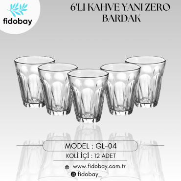 GL-04 - 6'LI KAHVE YANI ZERO BARDAK