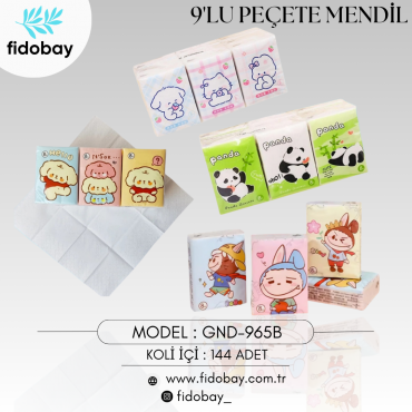 GND-965B - 9’LU PEÇETE MENDİL
