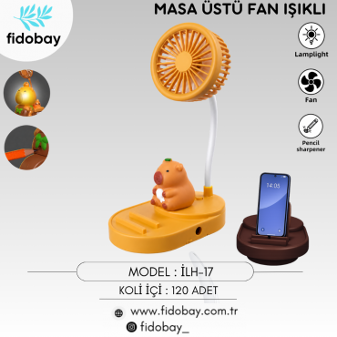 İLH-17 - MASA ÜSTÜ FAN IŞIKLI