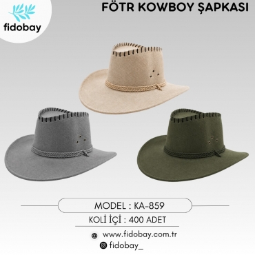 KA-859 - FÖTR KOWBOT ŞAPKASI