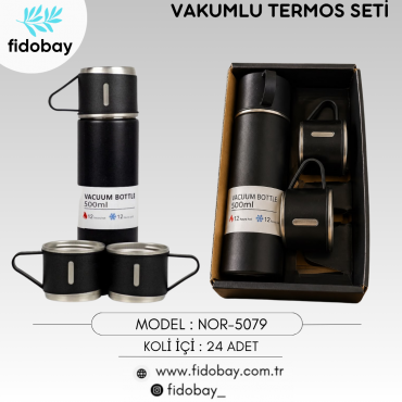 NOR-5079 - VAKUMLU TERMOS SETİ