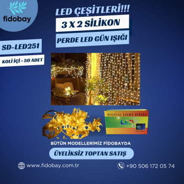SD-LED251 - 3*2 SİLİKON PERDE LED GÜN IŞIĞI